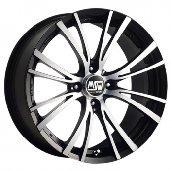 Altele - Jante otel- Stoc Extern Livrare in 4-5 zile 4X100 15X7 ET30 MSW 20-4 Matt Black Full Polished 63,4