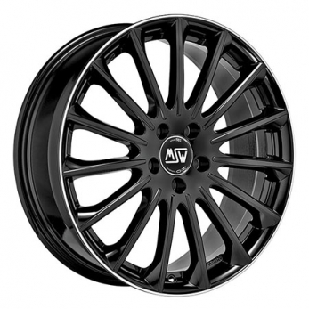 Altele - Jante otel- Stoc Extern Livrare in 4-5 zile 5X114.3 18X7.5 ET40 MSW 30 Gloss Black Diamond Lip 73,1